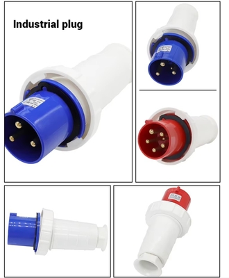 5X63 125A industriële waterdichte stekker en stopcontact 3 pin 4 pin 380V-415V waterdichte stekker