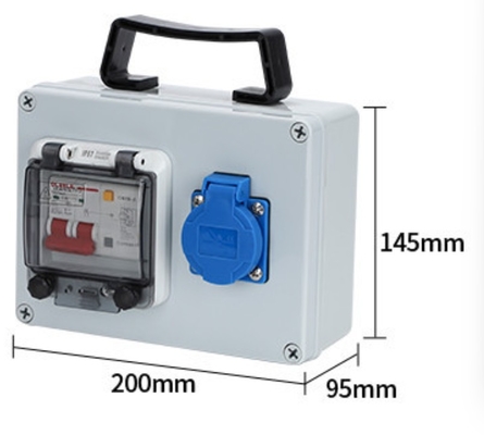 220V 16A mobiele buiten waterdichte industriële stopcontact 380V 32A draagbare power box