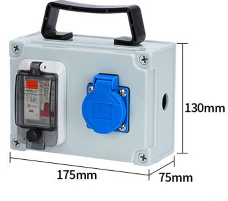 IP65 Plastic draagbare waterdichte distributie doos Outdoor Draagbare elektrische doos 16A 32A 63A