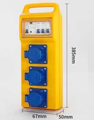 draagbare industriële stroomboxen met stopcontact en MCB-waterdicht stopcontact Distributie doos
