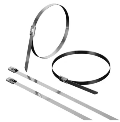 4.6*200mm Zware 304 roestvrij staal zip banden Zelfvergrendelende metalen kabelbanden voor buitengebruik